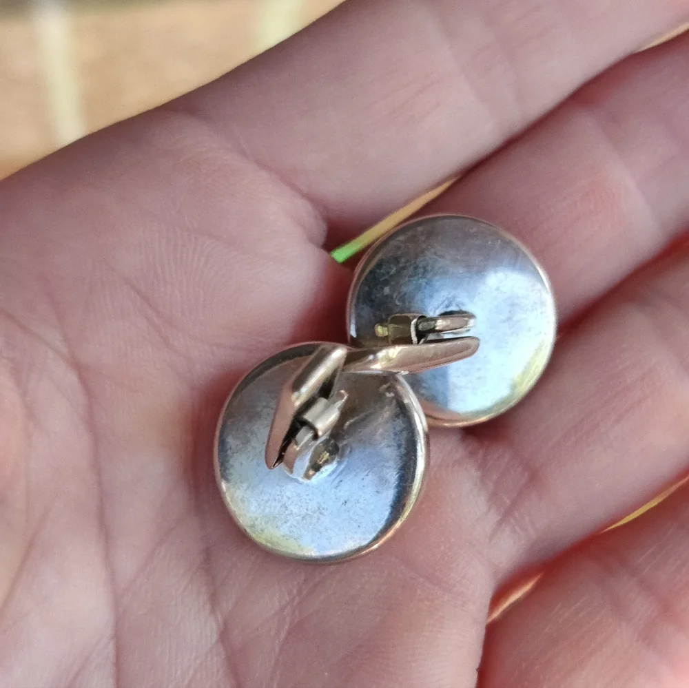 Antique Amber Cuff Links